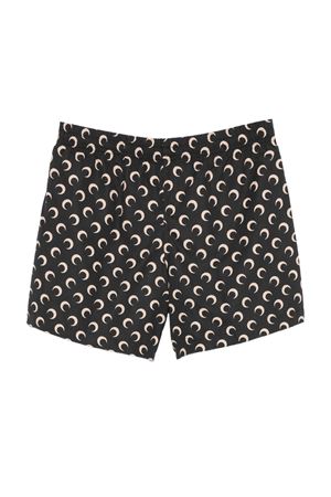 Black moon-print swim shorts MARINE SERRE | MSW002ACWOV0088IT99